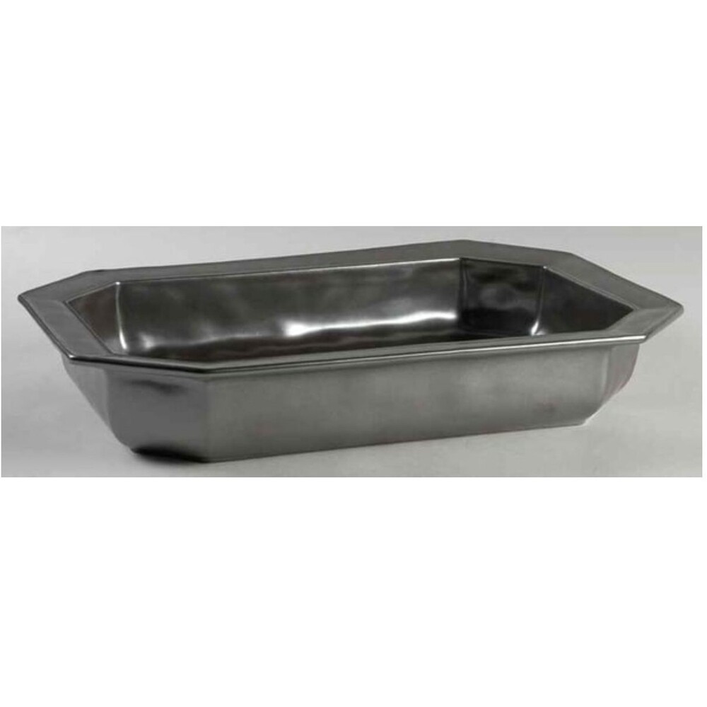 Juliska Pewter Stoneware Large Rectangular Baker 15" Discontinued RARE Portugal